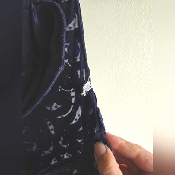 Ellie Wilde By Mon Cherie, Navy Lace And Tulle Ball Gown, Size 12 - Picture 9 of 10